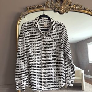 J.Crew heart blouse